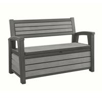 Keter Brushed Bench Box - 227 L - 2-zits - thumbnail