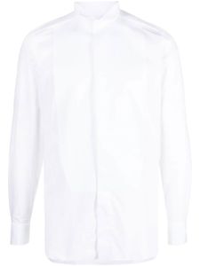 Zegna chemise à détail de plastron - Blanc