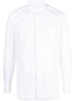 Zegna chemise à détail de plastron - Blanc - thumbnail