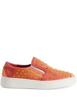 Giuseppe Zanotti baskets GZ94 satiné à ornements de strass - Orange