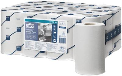 Poetsrol Tork Reflex™ M3 Centerfeed Mini 1-laags 120m wit 473246 Poetsrol Tork Reflex™ M3 Centerfeed Mini 1-laags 120m wit 473246