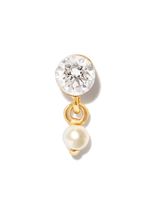 MARIA TASH puces d'oreilles Trend en or 18ct serties de diamants et de perles