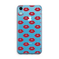 Lips: iPhone XR Transparant Hoesje