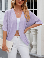 Shawl Collar Casual Plain Loose Jacket