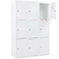 Metalen Locker met 9 vakken - breed model (Capsa)