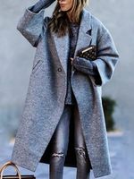 Loose Woolen Casual Coat