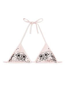 Palm Angels haut de bikini à imprimé cachemire - Rose