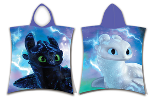 Hoe Tem je een Draak Poncho Toothless & Light Fury - 50x110 cm - Katoen