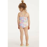 BEACHWAVE baby girl badpak met pastelprint roze/lila