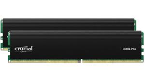 Crucial CP2K32G4DFRA32A Werkgeheugenset voor PC Retail DDR4 64 GB 2 x 32 GB 3200 MHz 288-pins DIMM CL22 CP2K32G4DFRA32A