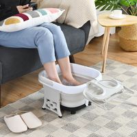 Voetbad Massager Voetbad Whirlpool met Regelbare Verwarmingstemperatuur 42 x 40 x 24 cm Grijs - thumbnail