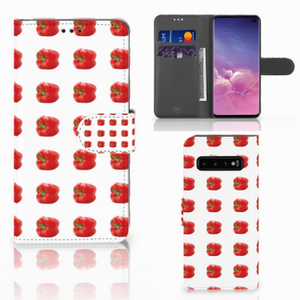 Samsung Galaxy S10 Book Cover Paprika Red