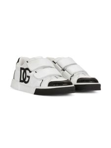 Dolce & Gabbana Kids baskets Portofino Light en cuir - Blanc