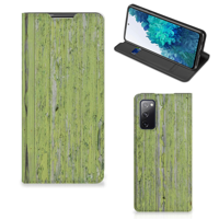 Samsung Galaxy S20 FE Book Wallet Case Green Wood