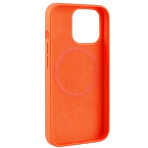 Vivanco Mag Hype Backcover Apple iPhone 13 Pro Max Oranje Inductieve lading, Stootbestendig