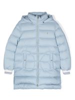 Herno Kids veste matelassée à plaque logo - Bleu