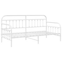 vidaXL Dagbed Frame Wit 90x190 cm Staal