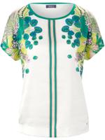 Shirt in kimonomodel verlaagde schoudernaden Van Basler wit