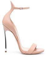 Casadei leather 120mm heeled sandals - Tons neutres - thumbnail