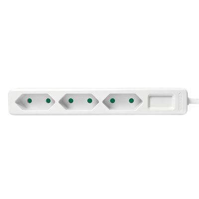 LogiLink LPS229 power uitbreiding 1,5 m 3 AC-uitgang(en) Binnen Wit