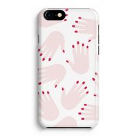 Hands pink: iPhone 8 Volledig Geprint Hoesje - thumbnail