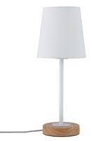 Paulmann Neordc Stellan 79636 Tafellamp LED E27 20 W Wit, Hout - thumbnail