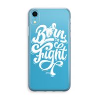 Born to Fight: iPhone XR Transparant Hoesje - thumbnail