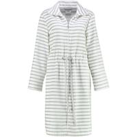 Cawö Cawo Dames Korte badjas met tunnelkoord en rits 6597-76