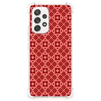 Samsung Galaxy A53 5G Doorzichtige Silicone Hoesje Batik Rood