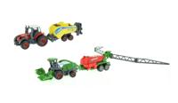 Toi Toys landbouwvoertuigen set 4 delig 16 cm groen/rood