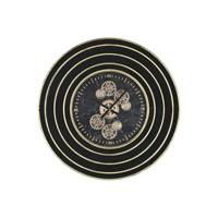 Home ESPRIT Wandklok, zwart, goud, metaal, glas, 108 x 8,5 x 108 cm, merk: Home ESPRIT - EAN: 8424002178598