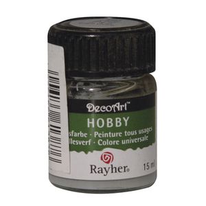 Lichtgrijze acrylverf/allesverf potje 15 ml hobby/knutselen