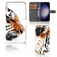 Hoesje Samsung Galaxy S23 Plus Watercolor Tiger - thumbnail