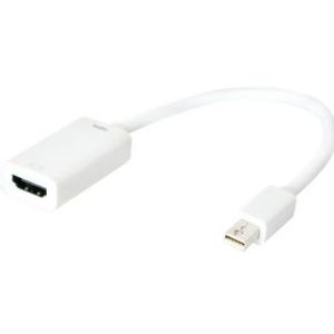 LogiLink CV0036B video kabel adapter 0,15 m mini Displayport HDMI Wit