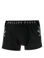 Philipp Plein boxer à taille à logo - Noir - thumbnail