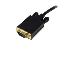 StarTech.com 4,5 m lange DisplayPort-naar-VGA-adapterconverterkabel DP naar VGA 1920x1200 zwart - thumbnail