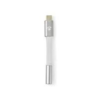 Nedis Premium USB-C naar 3,5mm Jack audio adapter - actief - High-Res audio / aluminium - 0,10 meter