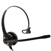 JPL Headset 611-PM Monauraal, met snoer (QD) Quick Disconnect System, Surround Shield Noise Cancelling Microfoon, speciaal ontworpen voor professionele kantoren en contactcentra - zwart