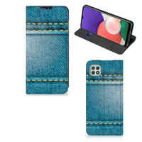 Samsung Galaxy A22 5G Hippe Standcase Jeans - thumbnail