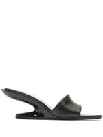 Nº21 mules en cuir 60 mm - Noir