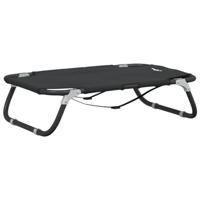 vidaXL Hondenmand inklapbaar oxford stof en staal antracietkleurig, huisdier bed, huisdierenbed, hondenbed met luifel, hondenbed