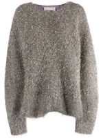 Jil Sander pull en maille à effet brossé - Gris