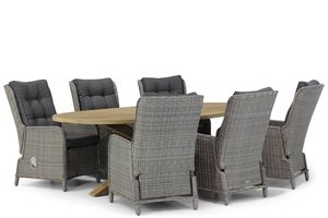 Garden Collections Kingston/Boston 240 cm ovaal dining tuinset 7-delig