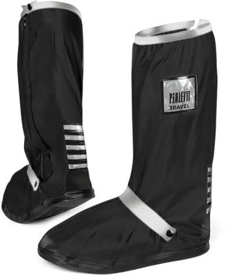 overschoenen reflecterend PVC zwart zilver maat 43-45 overschoenen reflecterend PVC zwart zilver maat 43-45