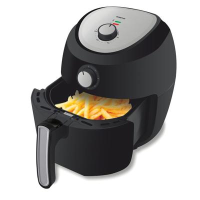 Inventum GF552HL friteuse Enkel 5,5 l Vrijstaand 1700 W Heteluchtfriteuse Zwart, Zilver Inventum GF552HL friteuse Enkel 5,5 l Vrijstaand 1700 W Heteluchtfriteuse Zwart, Zilver