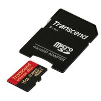 Transcend Ultimate (600x) microSDHC-kaart Industrial 16 GB Class 10, UHS-I Incl. SD-adapter - thumbnail