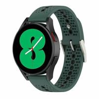 By Qubix - Compatible met Garmin Forerunner 255 - Dot Pattern bandje - Groen - Compatible Garmin bandje - Bandbreedte: 22mm