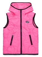 Diesel Kids Bodywarmer met geborduurd logo - Roze