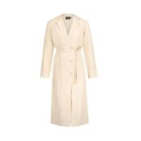 Another-Label wikkeljurk Verveine met ceintuur beige