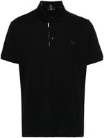 ETRO polo en coton à motif Pegaso brodé - Noir